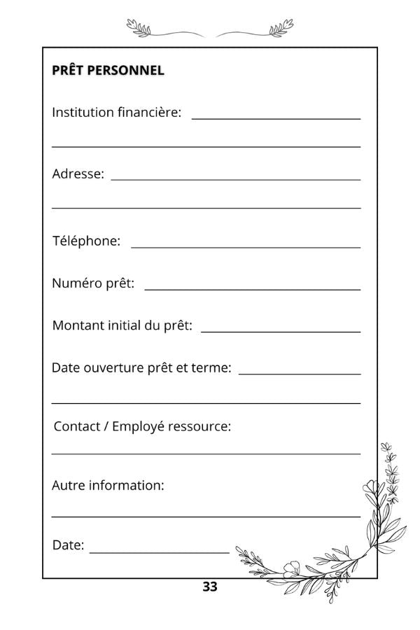Just in case, to my family, a few details to make your life easier