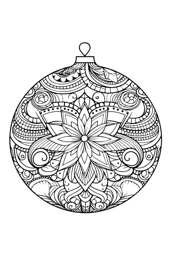 Christmas Mandalas Coloring Book for Adults