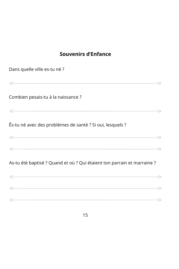 Raconte-moi ton Histoire Papa